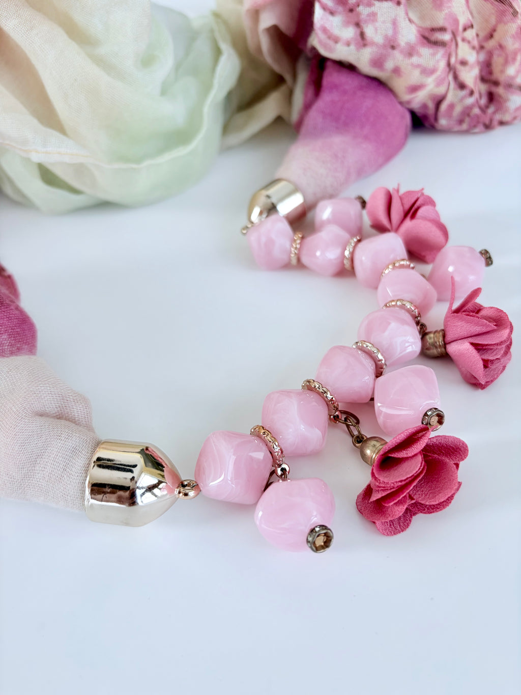 jeweled loop scarf