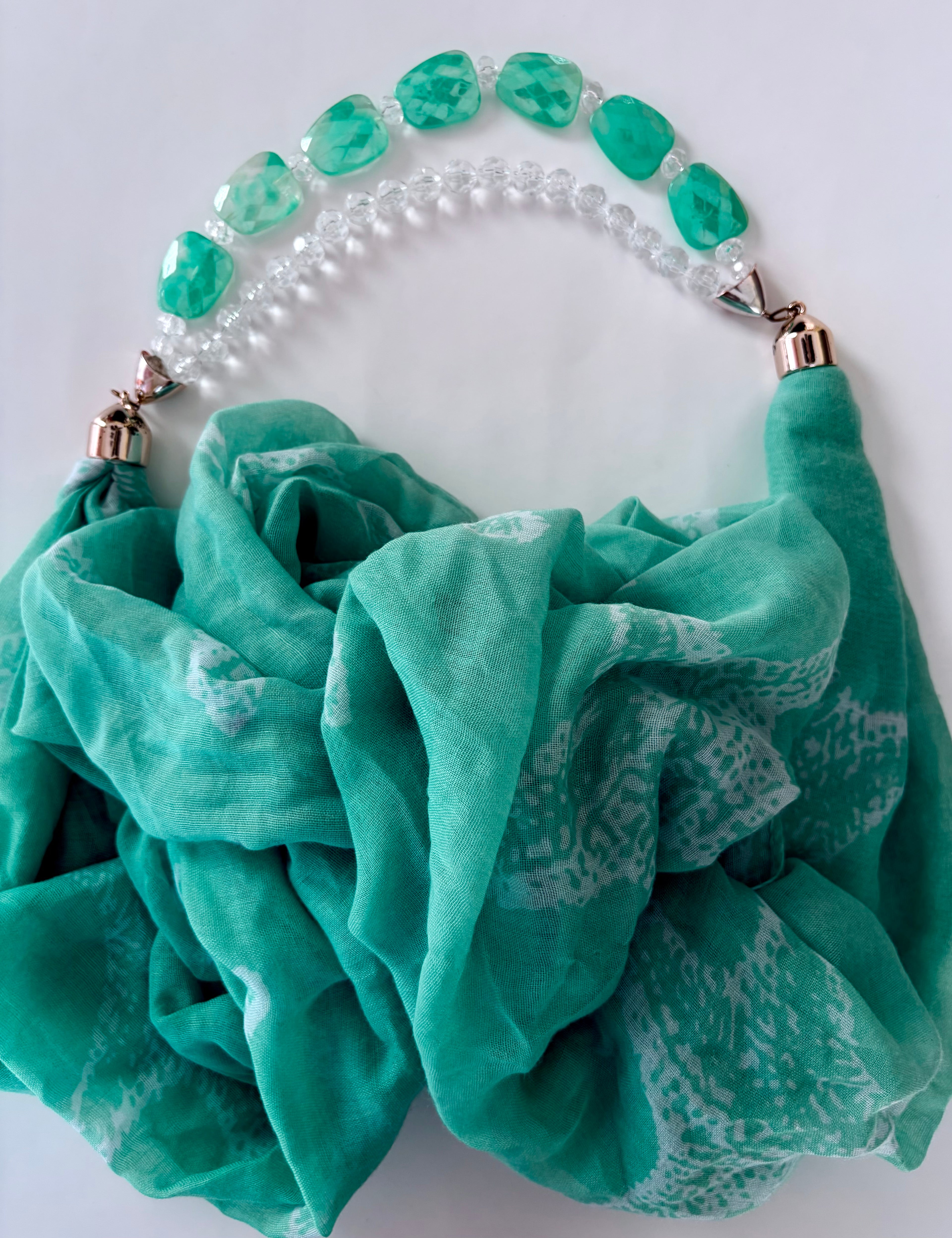 jeweled loop scarf
