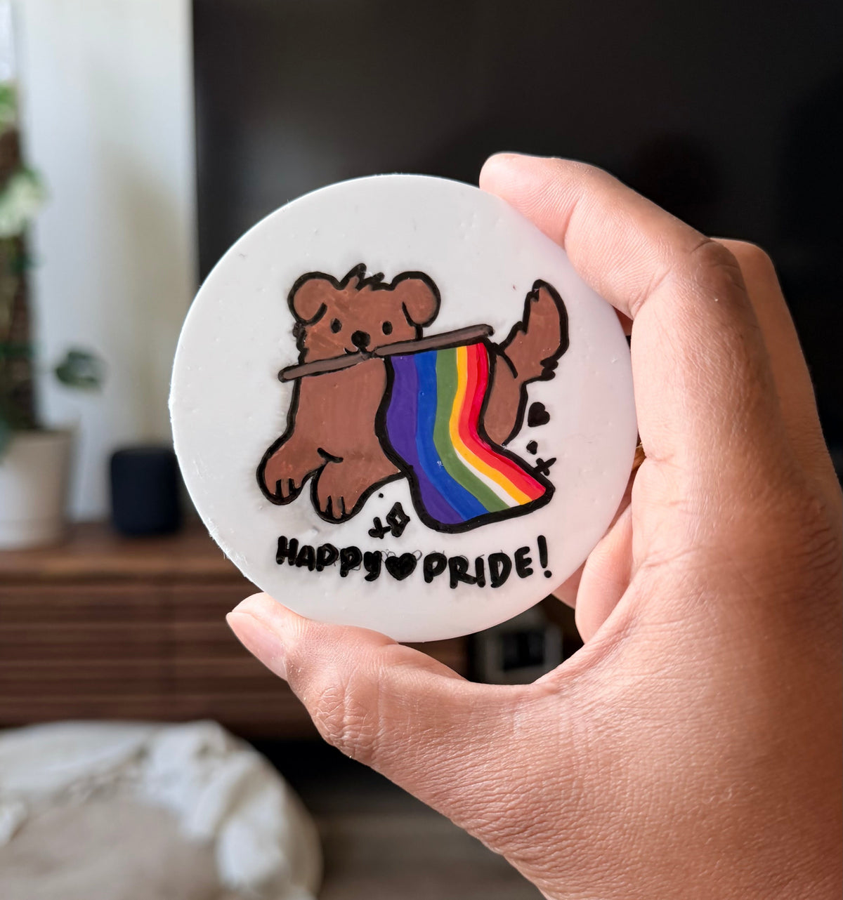 Pride Bear Coaster