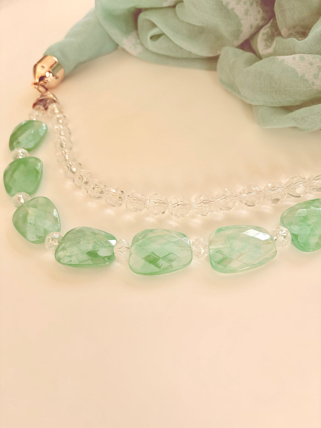 jeweled loop scarf