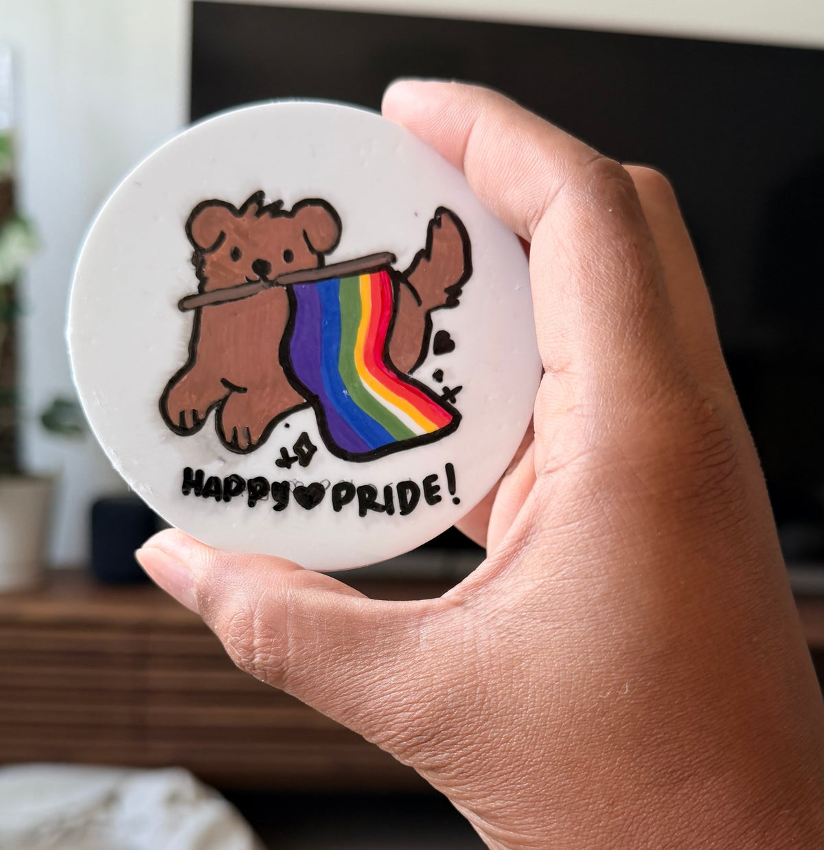 Pride Bear Coaster