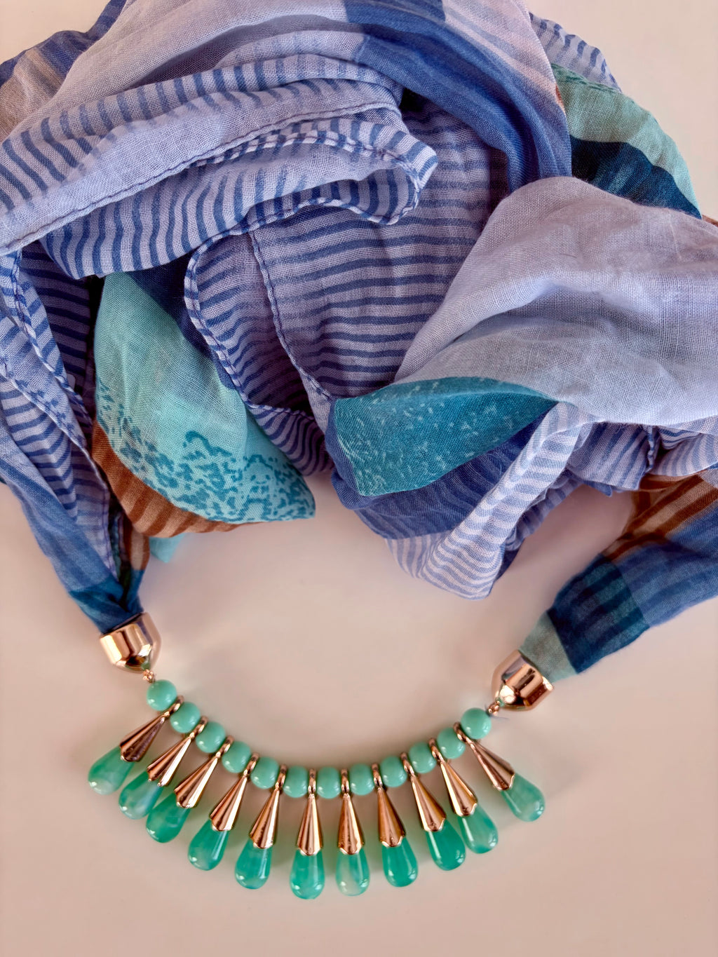 jeweled loop scarf
