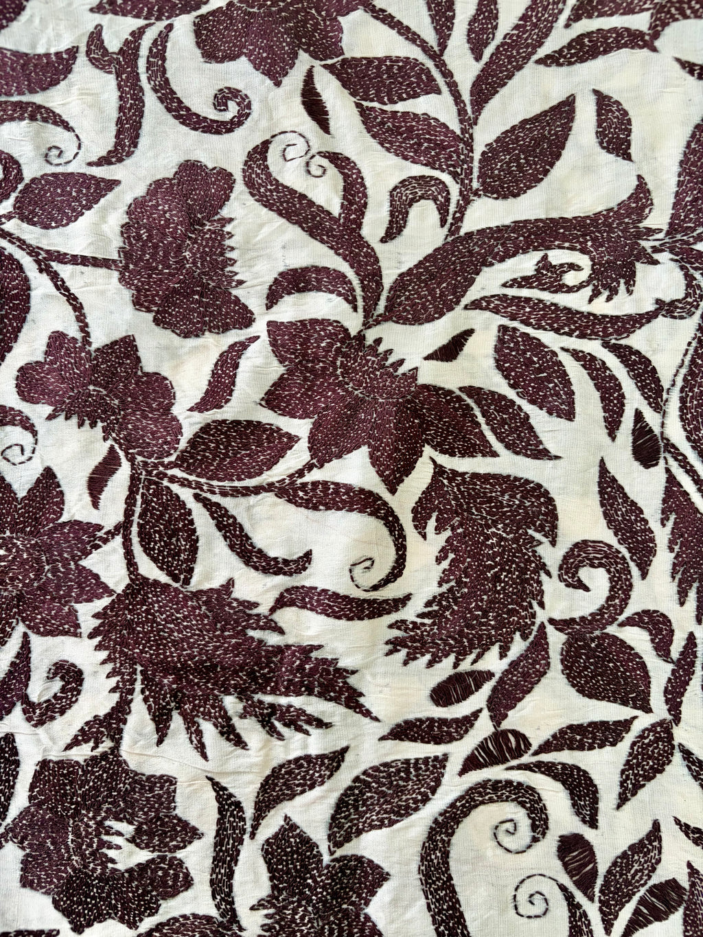 hand embroidered scarf