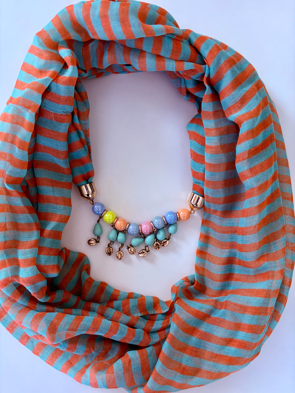 jeweled loop scarf