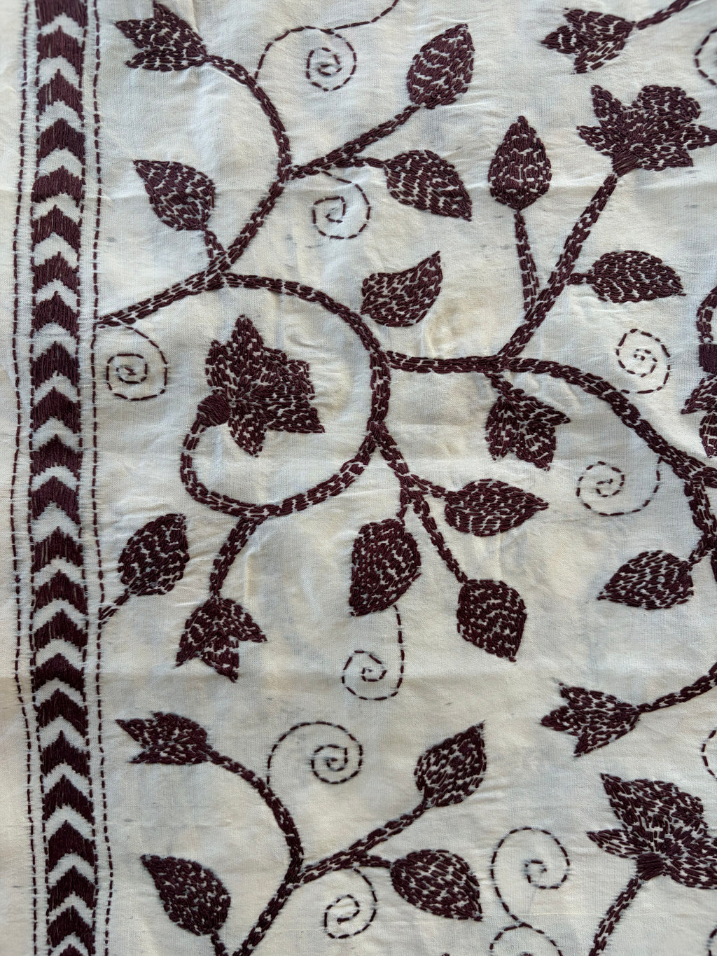 hand embroidered scarf