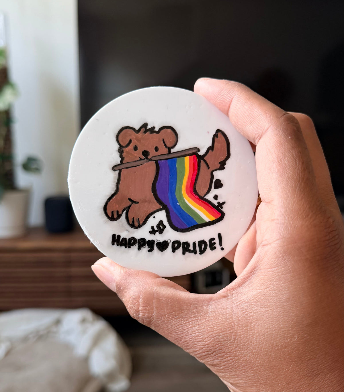 Pride Bear Coaster