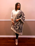 hand embroidered scarf
