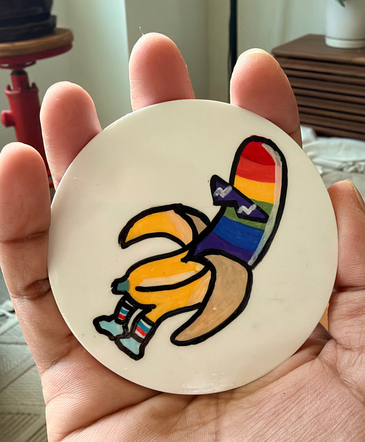 Pride banana coaster
