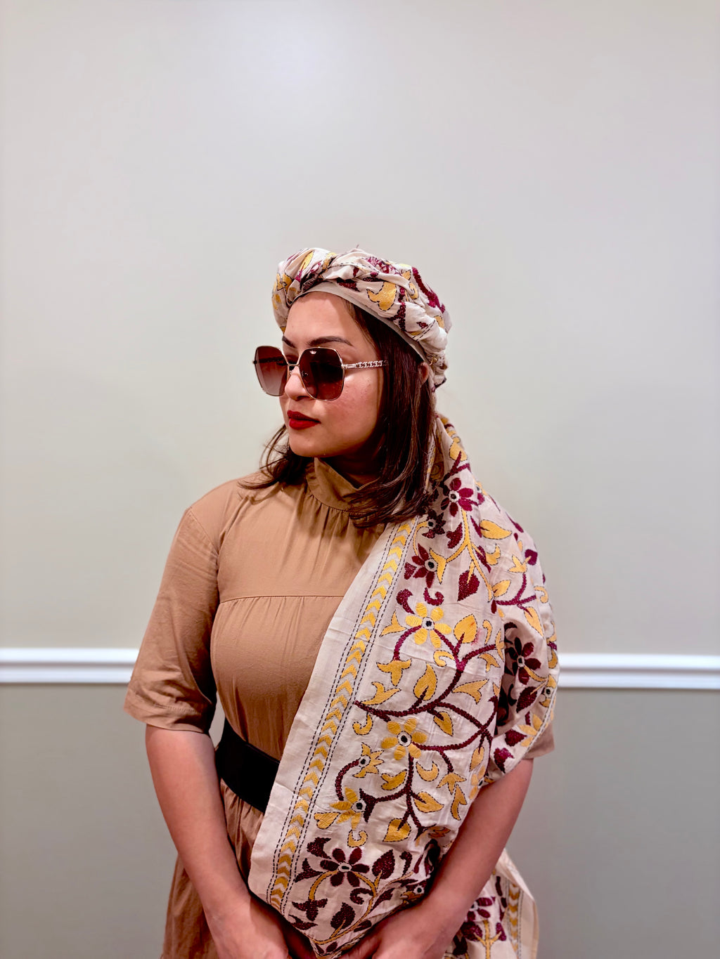 Hand Embroidered scarf